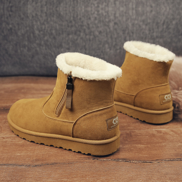 Χειμερινές ανδρικές μπότες με ζεστή φόδρα και φερμουάρ