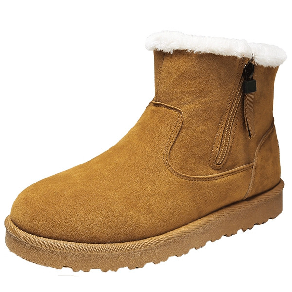 Χειμερινές ανδρικές μπότες με ζεστή φόδρα και φερμουάρ