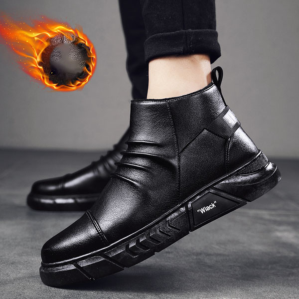 Moderne muške kožne cipele s patentnim zatvaračem