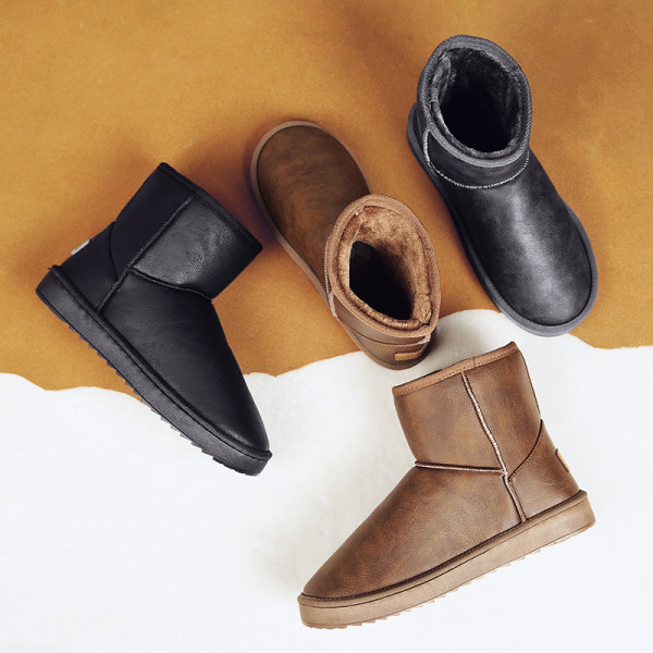 Alkalmi férfi csizma meleg béléssel