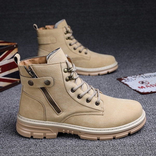 Modern férfi téli cipő cipzárral