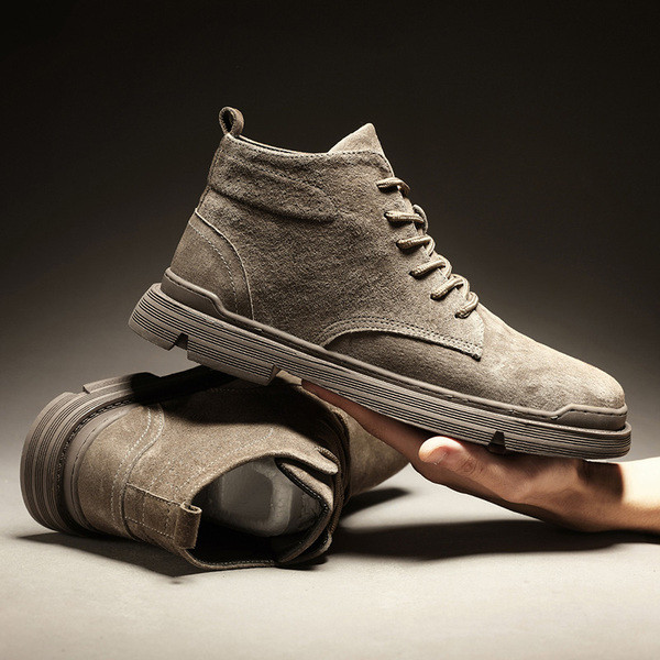 Muške zimske čizme s ravnim đonom