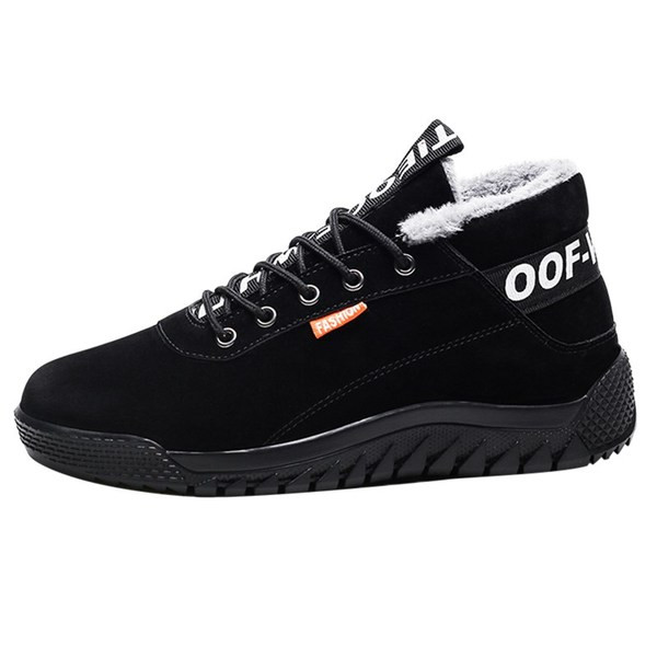 Férfi meleg cipő fűzővel és felirattal