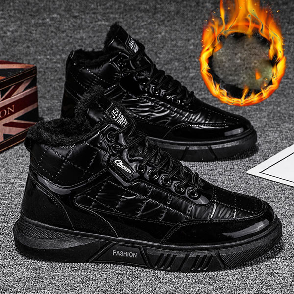 Férfi bőrcipő fűzővel és lapos talppal