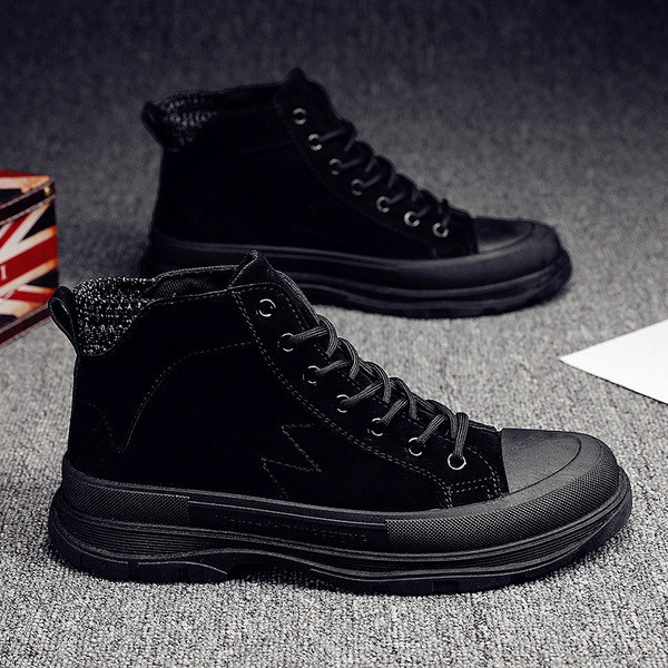 Téli férfi alkalmi cipő fűzős, lapos talppal