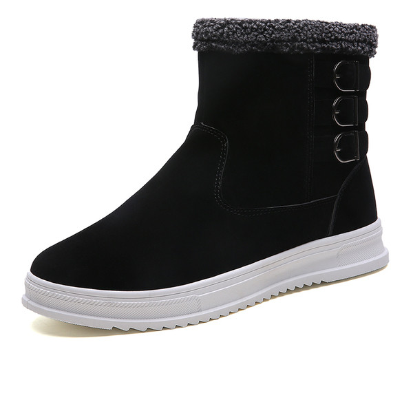 Csatos, lapos talpú férfi alkalmi csizma