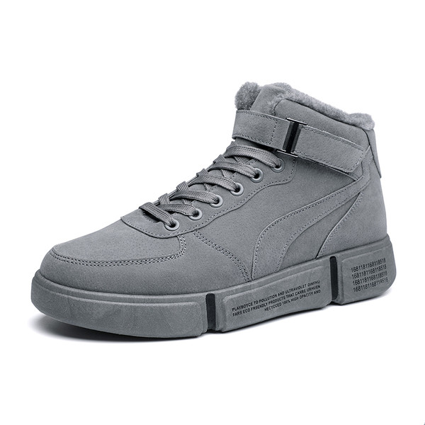 Téli férfi cipő puha béléssel és tépőzárral