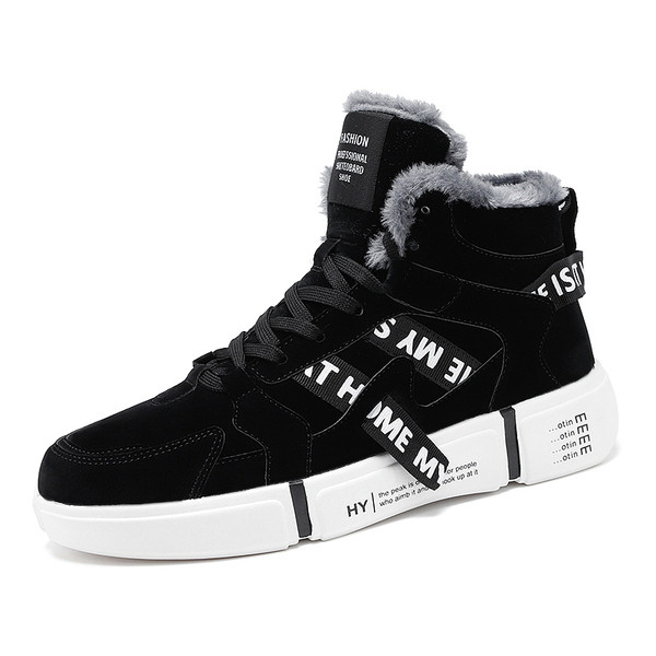 Alkalmi férfi cipő feliratokkal, lapos talppal