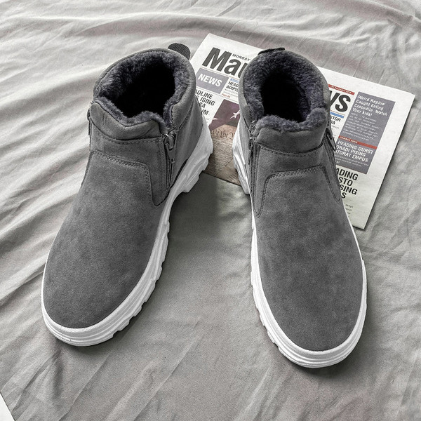 Vyriški žieminiai batai su užtrauktuku ir šiltu pamušalu