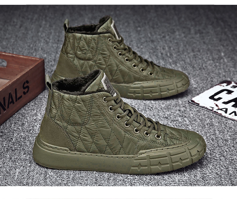 Meleg téli cipő lapos talppal