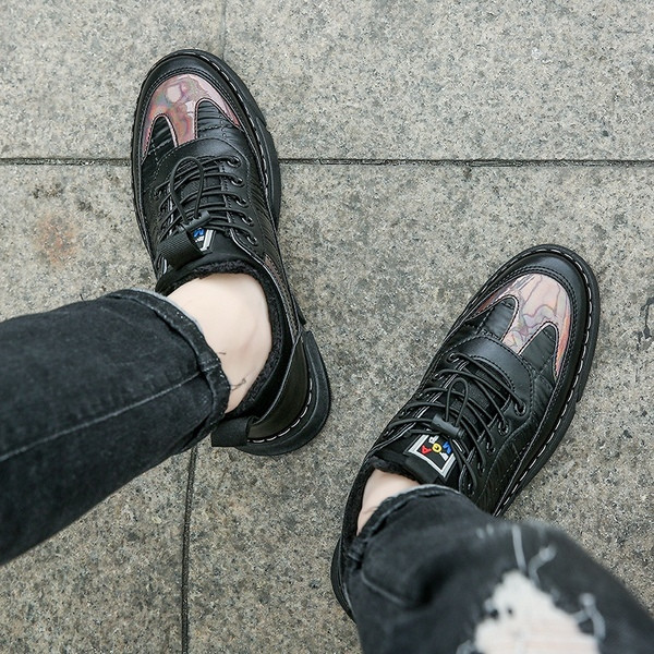 Férfi téli tornacipő meleg műbőr béléssel