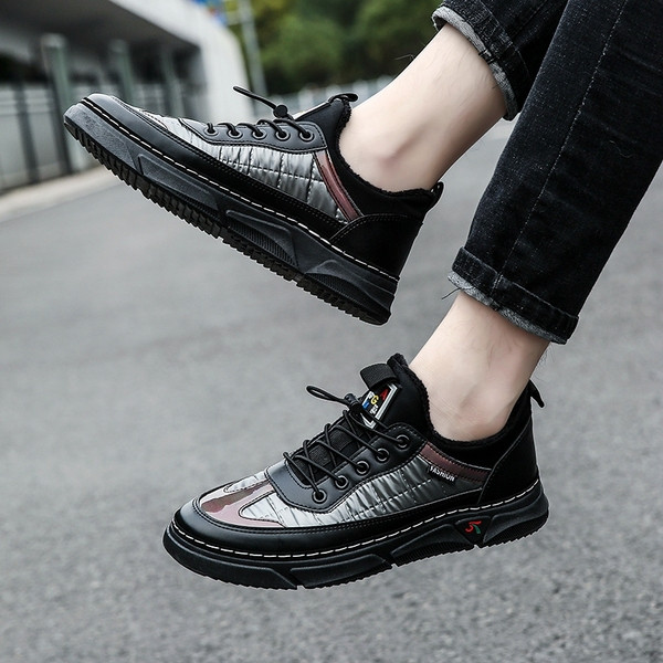 Férfi téli tornacipő meleg műbőr béléssel