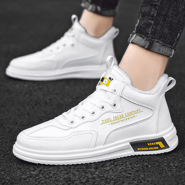 Férfi bőr tornacipő béléssel