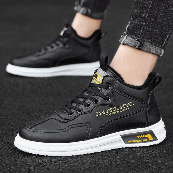 Férfi bőr tornacipő béléssel