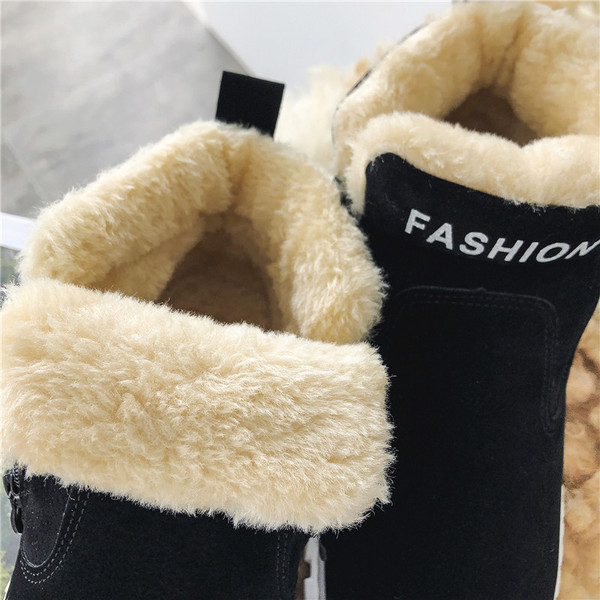 Téli velúr férfi csizma béléssel