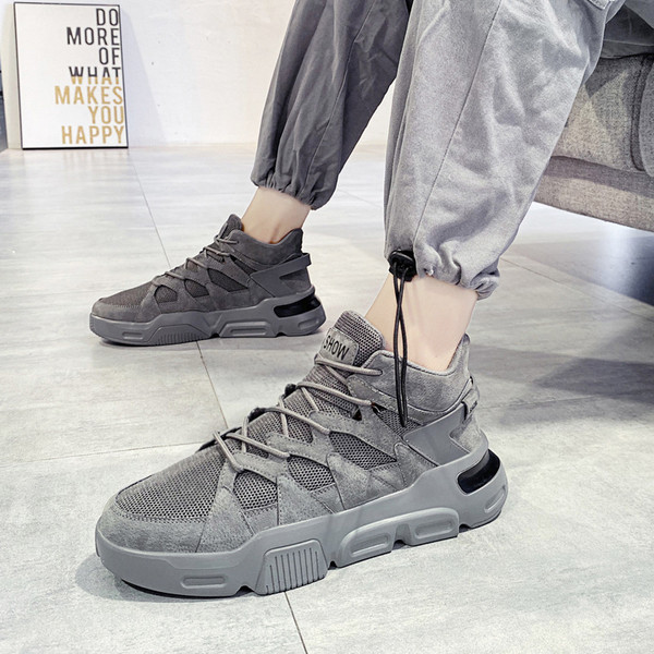 Aktuális férfi téli cipő durva magas talppal