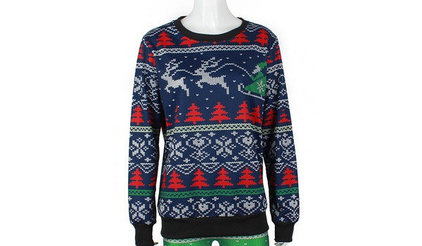 Aktuális férfi pulóver ovális nyakkivágással