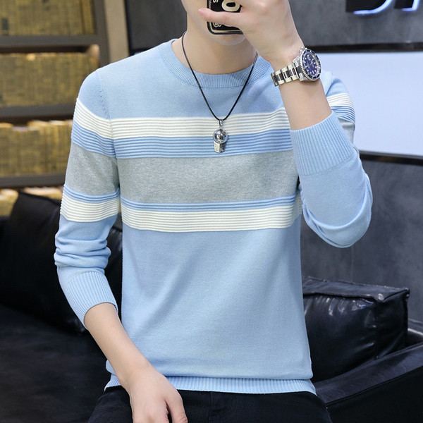 Muški casual džemper s okruglim izrezom