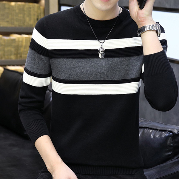 Muški casual džemper s okruglim izrezom