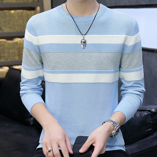 Muški casual džemper s okruglim izrezom