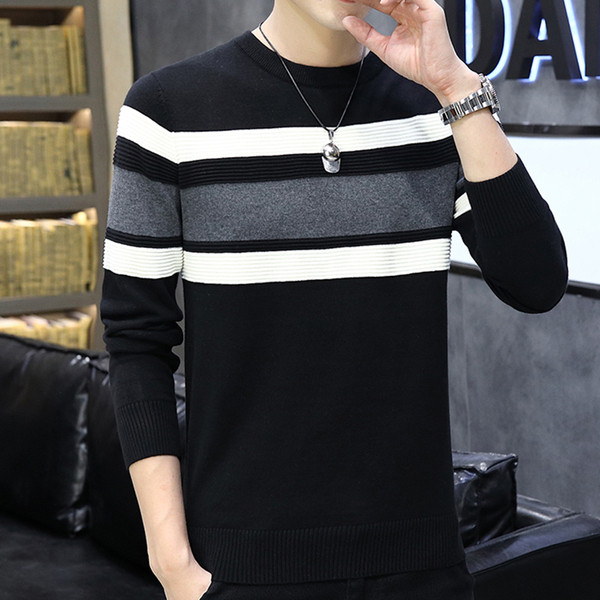 Muški casual džemper s okruglim izrezom