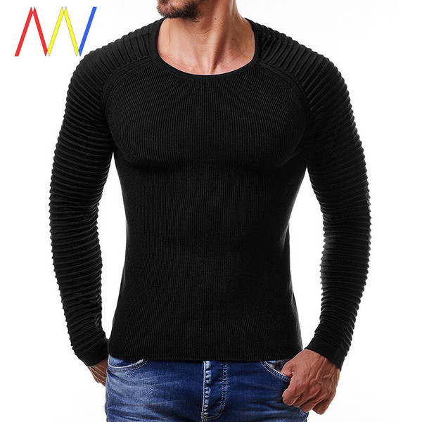 Modern testhezálló férfi pulóver