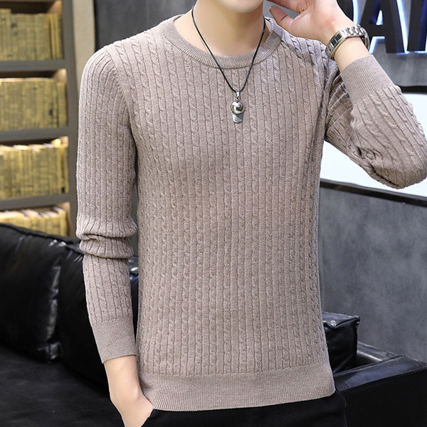 Új modell férfi pulóver kerek nyakkivágással