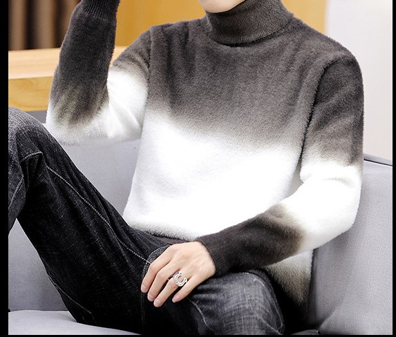 Alkalmi férfi pulóver pólógallérral