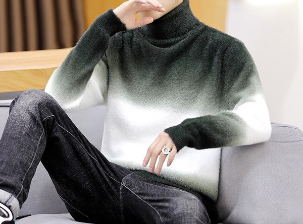 Alkalmi férfi pulóver pólógallérral