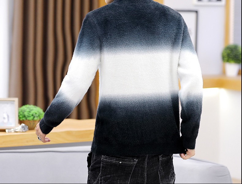 Alkalmi férfi pulóver pólógallérral