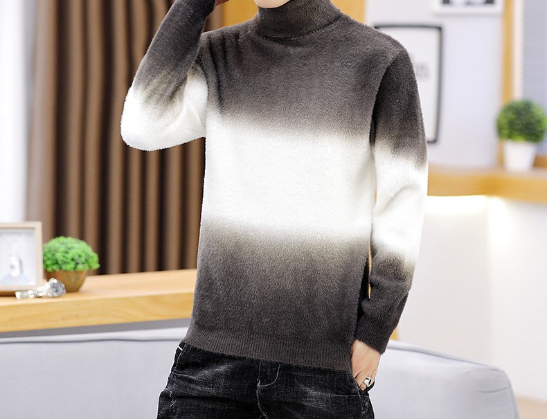 Alkalmi férfi pulóver pólógallérral