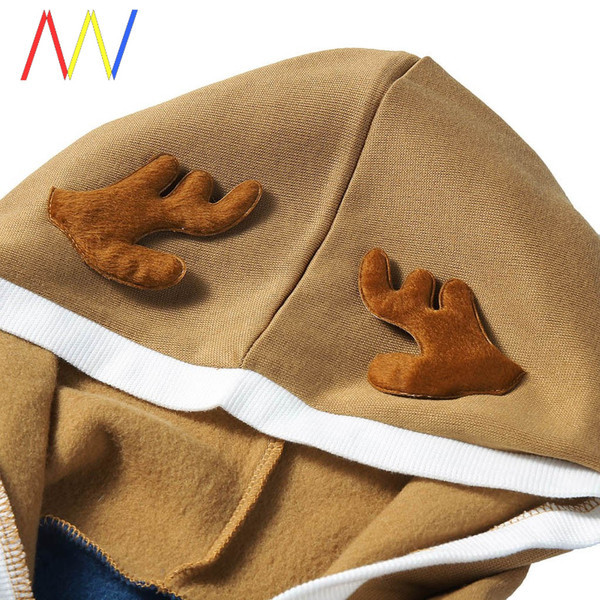 Férfi pulóver kapucnival, karácsonyi motívummal