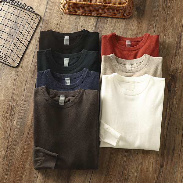 Alkalmi férfi pulóver vékony kötésből