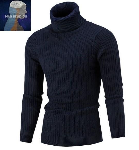 Moderns vīriešu džemperis ar polo apkakli-vairākās krāsās