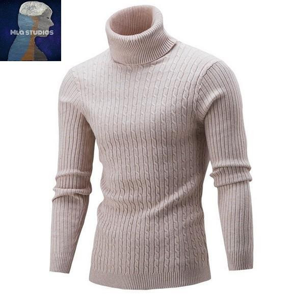 Moderns vīriešu džemperis ar polo apkakli-vairākās krāsās