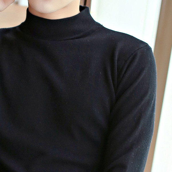 Alkalmi férfi pulóver polo galléros sima modellel