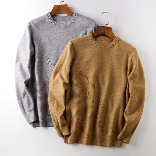 Alkalmi férfi meleg pulóver hosszú ujjal