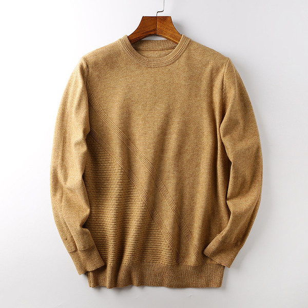 Alkalmi férfi meleg pulóver hosszú ujjal