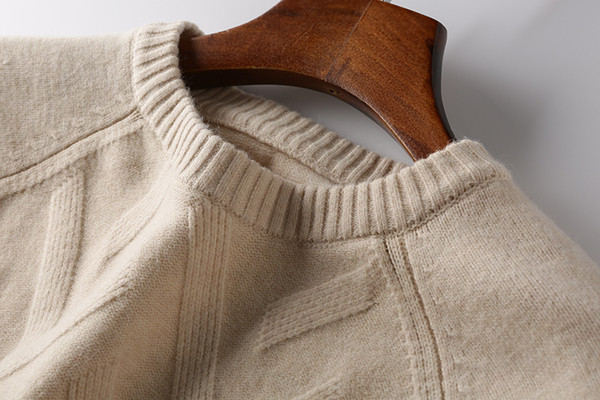 Kötött férfi meleg alkalmi pulóver