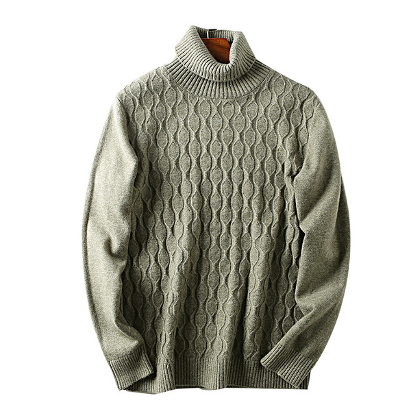 Muški zimski pulover s visokim ovratnikom