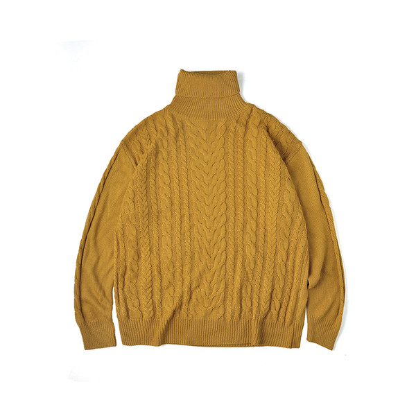 Férfi hétköznapi pulóver széles modell pólógallérral