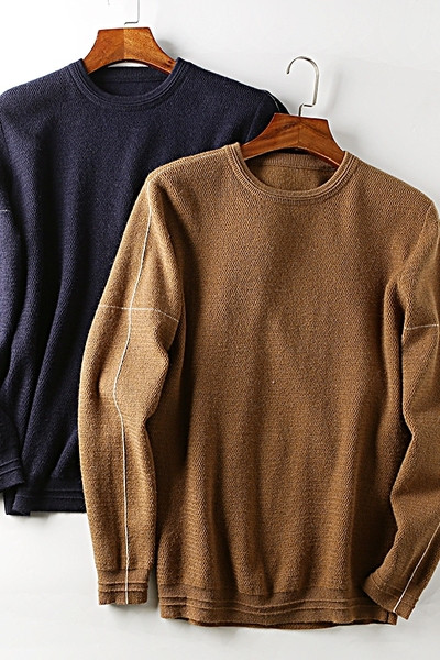 Kötött férfi meleg pulóver