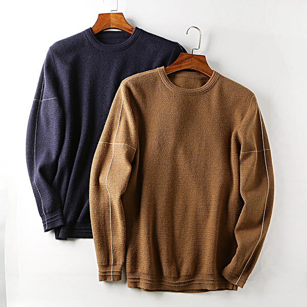 Kötött férfi meleg pulóver