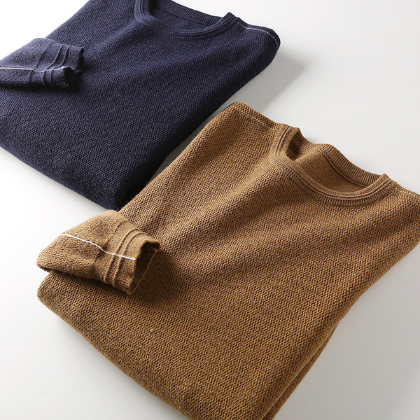 Kötött férfi meleg pulóver