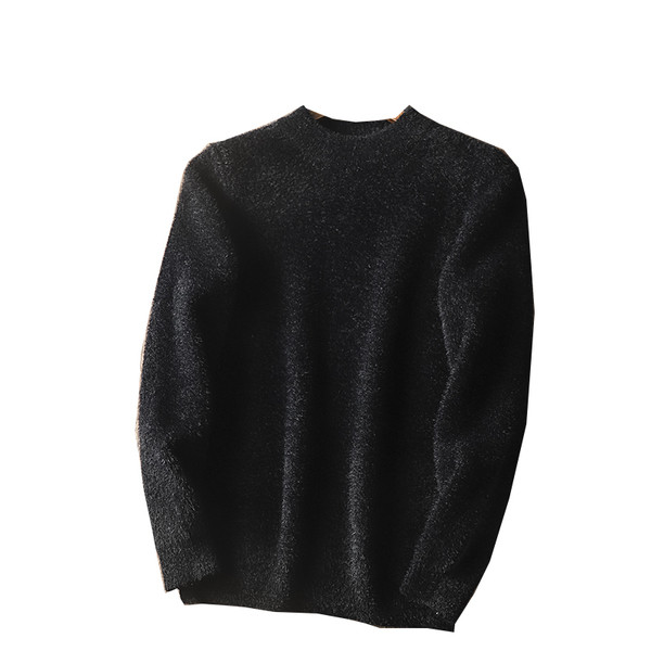 Pehelyszerű férfi pulóver alacsony gallérral