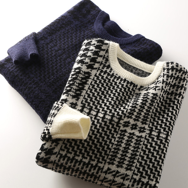 Moderan muški džemper s uzorkom i dugim rukavima