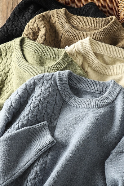 Gyapjú férfi pulóver - ingyenes modell