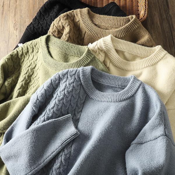 Gyapjú férfi pulóver - ingyenes modell