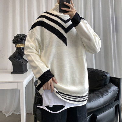 Casual meeste kampsuni lai polo kraega mudel