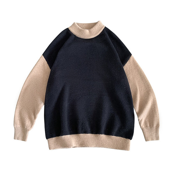 Lezser széles férfi pulóver sima modell